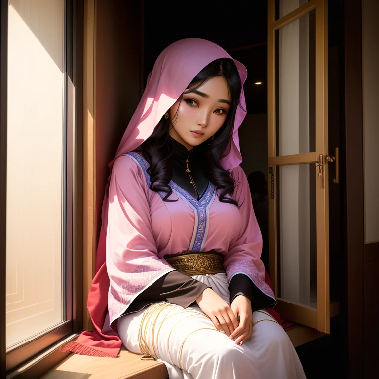 Arabian woman sitting in front of a window, 27 years old, 28 years old, Choi Hong-hwa, 29-year-old, 23 years old, 22 years old, 21 years old, Jaeyoung Nam, 24-years-old, 30-year-old woman, 30-year-old woman
