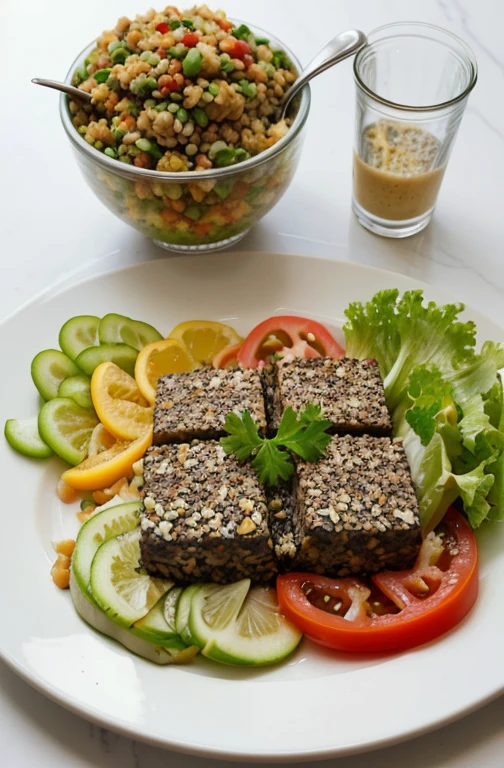 A plate of healthy food