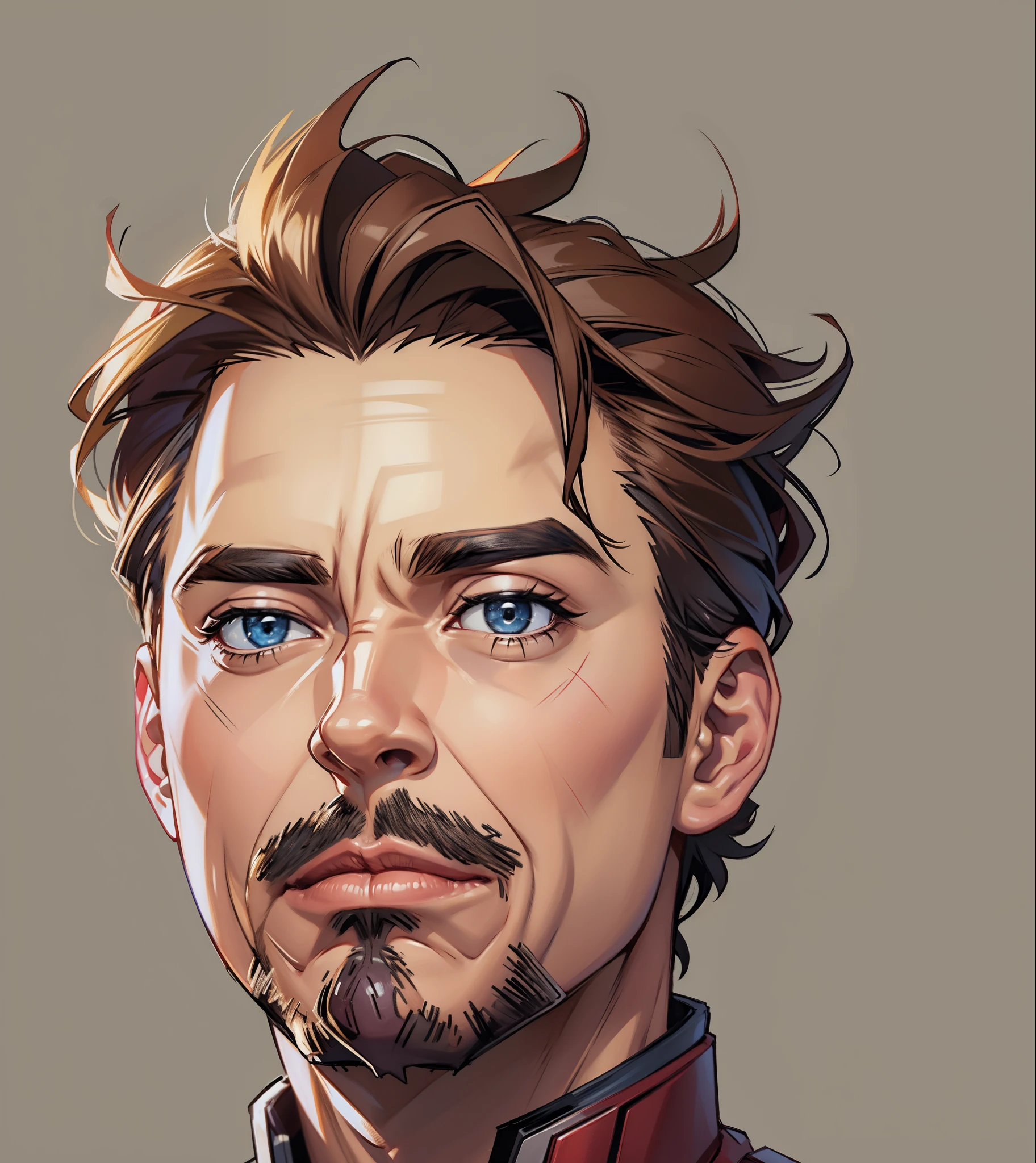 Homen de Ferro, Robert Downey Jr, extremamente realista, muito bonito, 