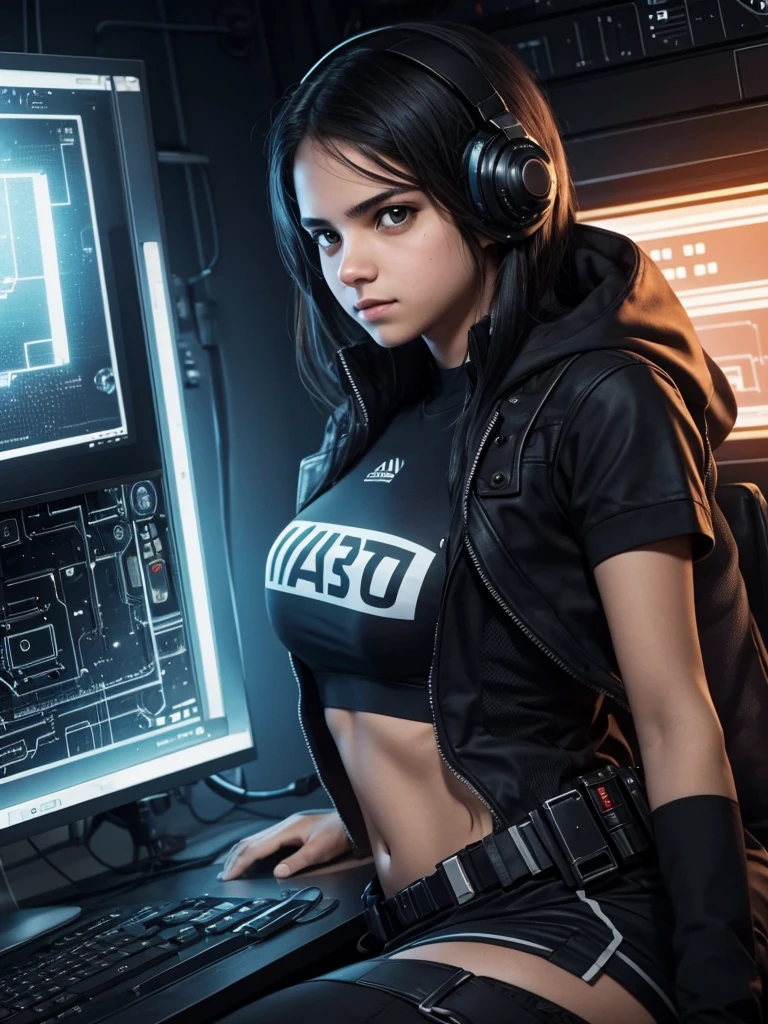 Uma garota de 16 anos, hacker and rebel technology expert who fights against oppressive systems and for freedom of information.
