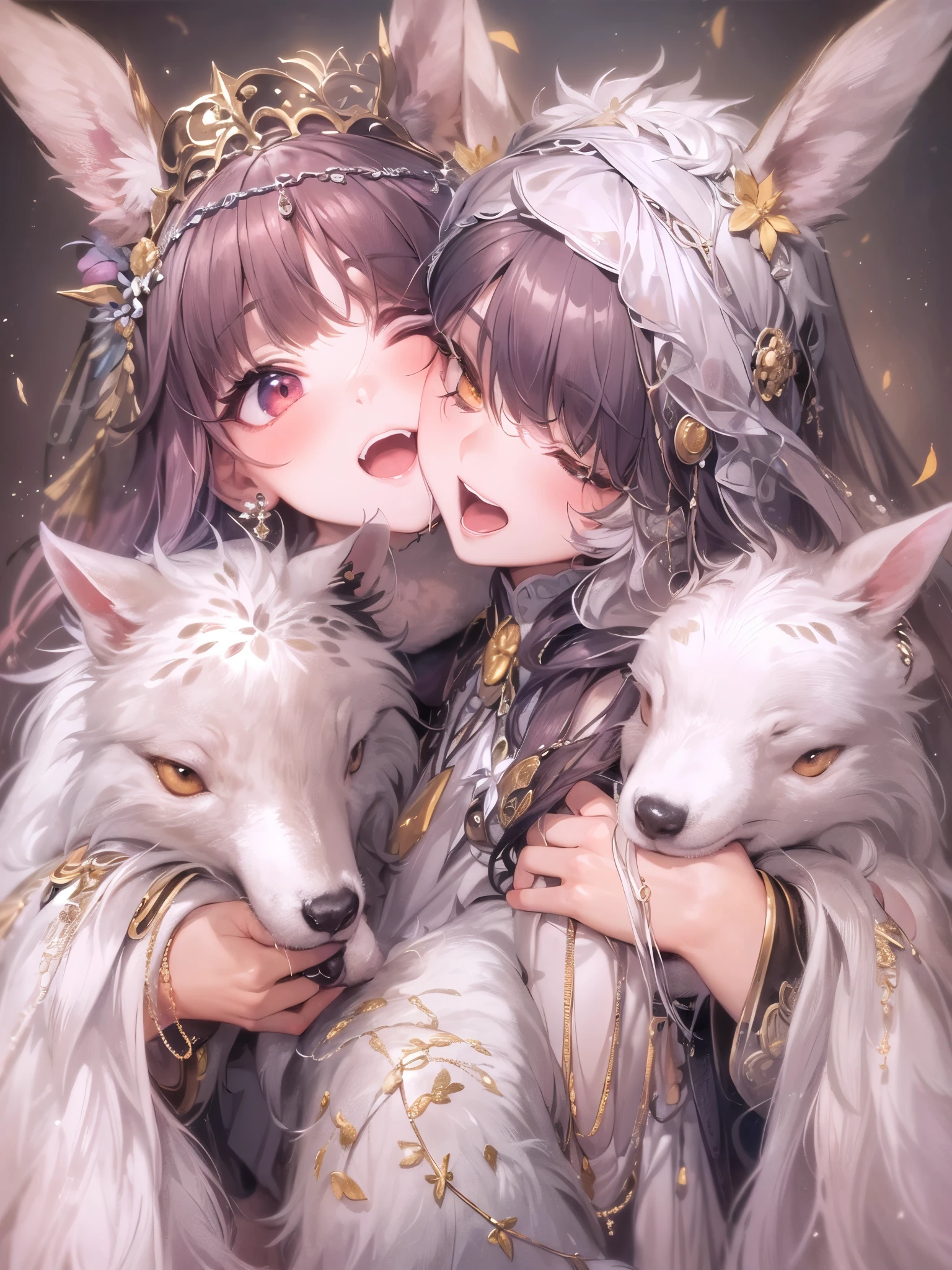 ((highest quality)),(Ultra-high resolution),(Very detailed),(Detailed Description),((The best CG)),(A masterpiece),Ultra-precise art,Amazing drawing art,(Art with precise detail:1.5), Harmless to humans and animals, soft, Heartwarming, Powapowa