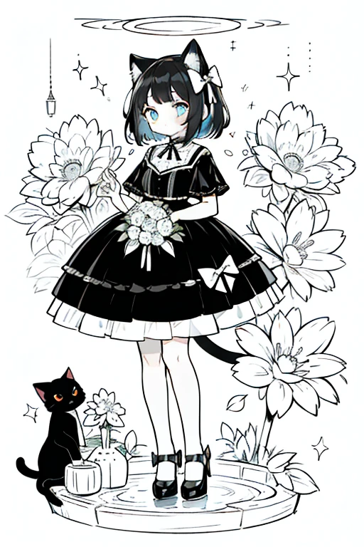 double exposure of (monochro_invisible_crowd) and (1colorful girl), color fine Fountain, 8k, highly detailed, kwaii and horror style
BREAK
black_hair, short_hair, 1colorful_girl, full body, blue_eyes, stunned, standing, red_dress, black_bow, animal_ears, close-up_1girl, cat ears, cup, elf, alcohol, bouquet, holding beer
BREAK
bokeh, elvaan