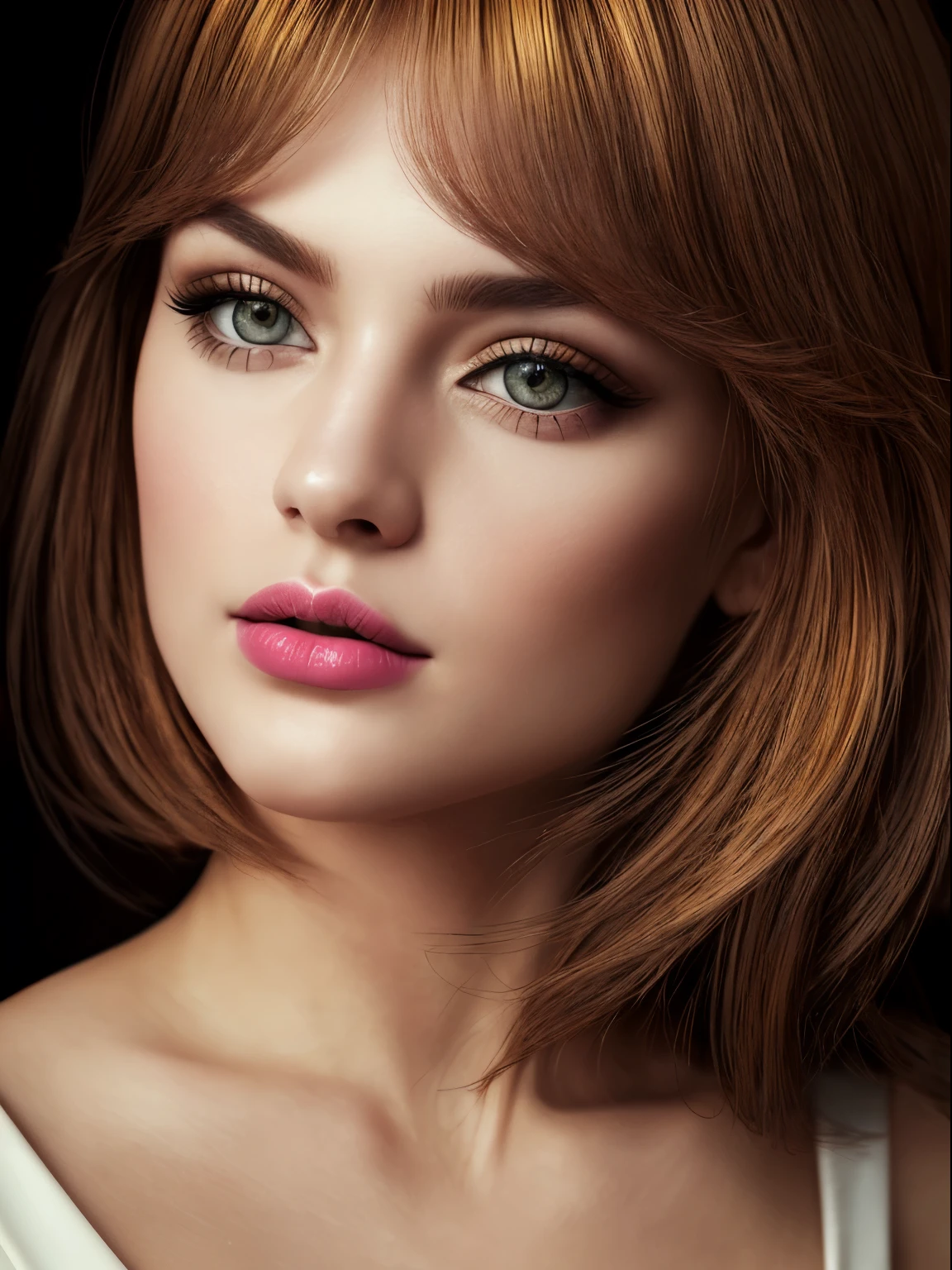 (Best quality,8K,A high resolution,Masterpiece:1.2, DSLR, 16k ),Ultra-detailed,(Realistic,Photorealistic,photo-realistic:1.37),Portrait, Creative style artwork, Historical, classical, Sophisticated, plethora of colors ,Highly detailed, Soft lighting, luxurious environment , black dress, there is young woman , girl wearing a red classy royal dress, performing a music video, slim fit (oval perfect shape, asymmetrical face structure, perfect proportion, almond eye type, hazal eye color, detailed eyes, yellow hair color, 34 inch breasts, hourglass figure, slim body, pale white skin tone ,sexy girl, 22 years old, soft wavy hair, looking away, attitude expression, professional makeup, pink lips)