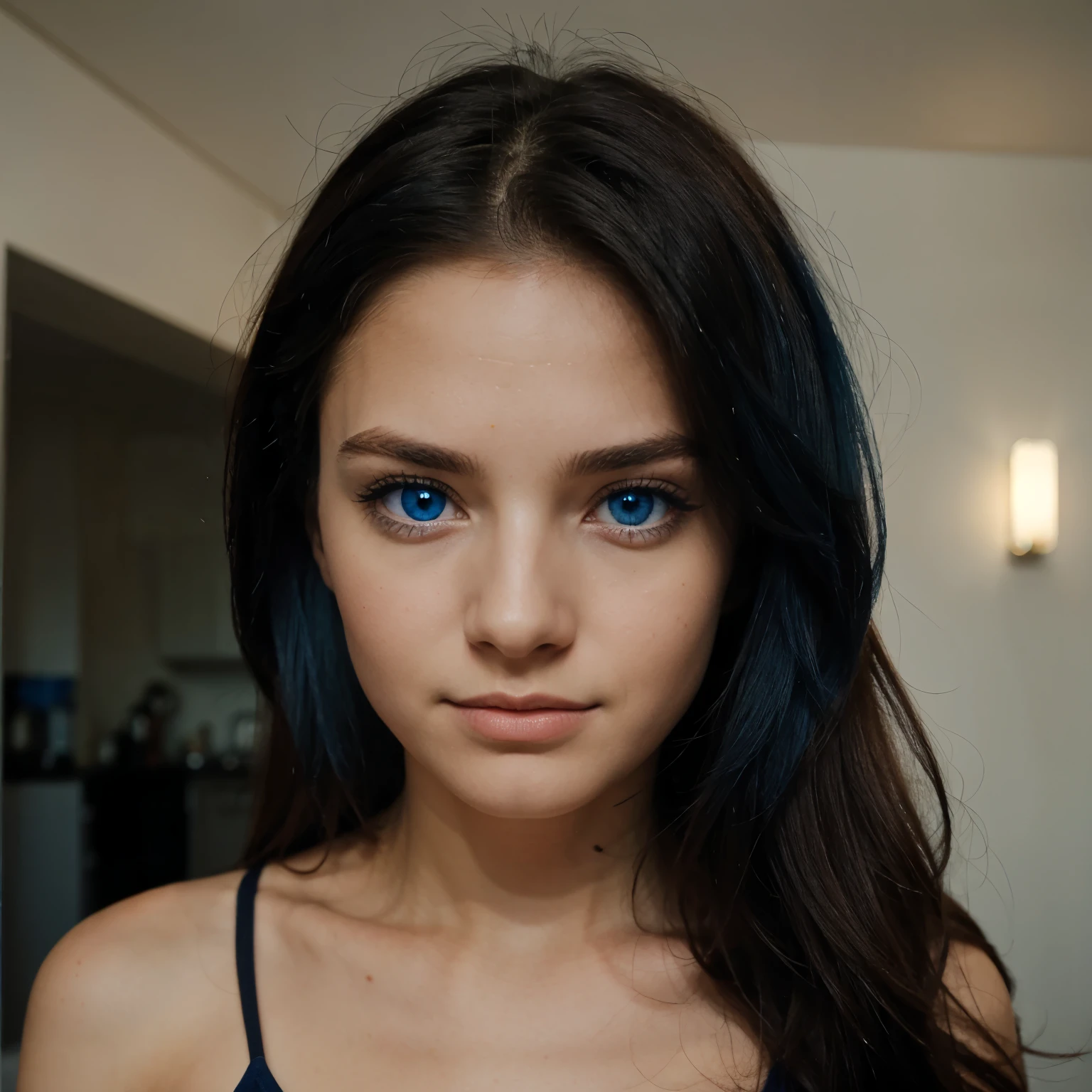  with blue eyes