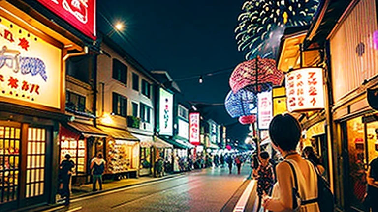 Countryside summer festival、Gion Festival、Opening a store、firework、The kids