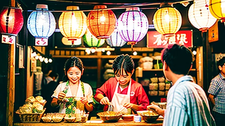 Countryside summer festival、Gion Festival、Opening a store、stall、firework、The kids、Tora-san、Torajiro Kuruma、Atsumejing、Tekiya、Toraya、Dumpling shop