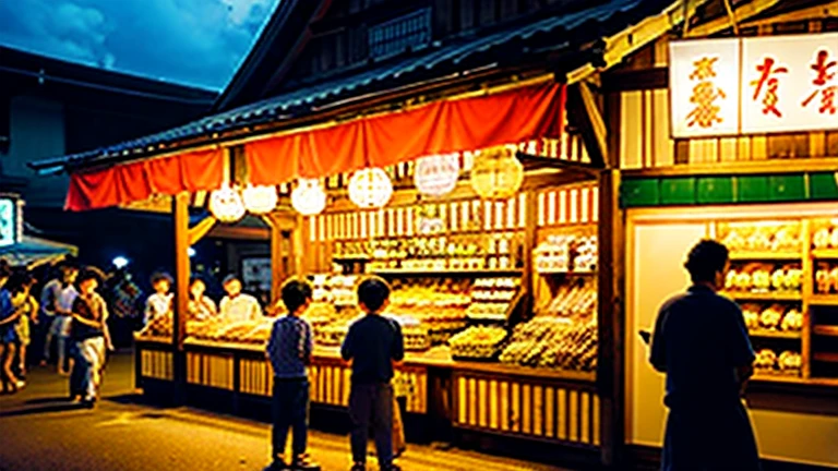 Countryside summer festival、Gion Festival、Opening a store、stall、firework、The kids、Tora-san、Torajiro Kuruma、Atsumejing、Tekiya、Toraya、Dumpling shop
