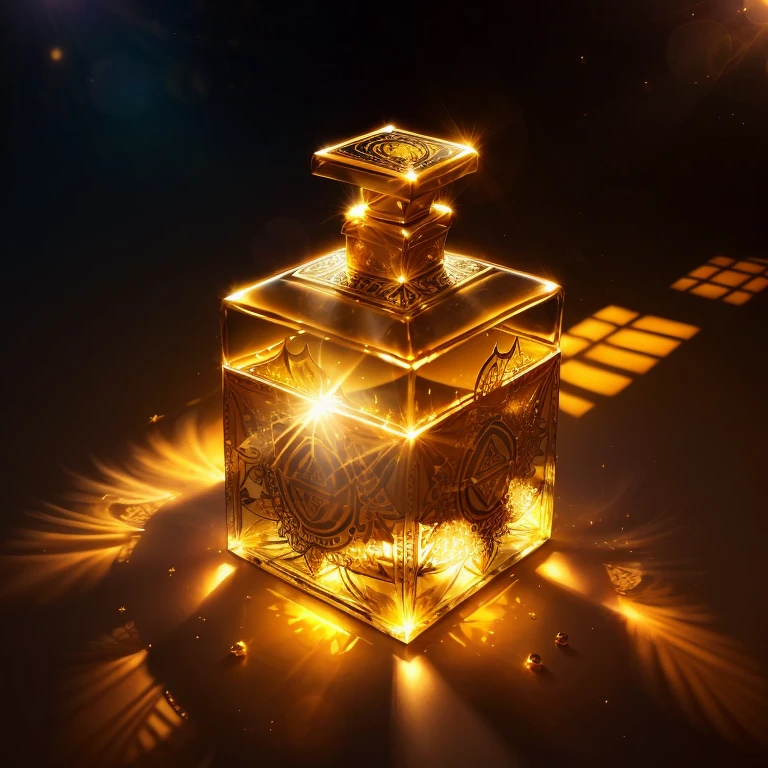 Picture a bottle of perfume, bathed in sunlight. Its elegant container is adorned with intricate gold embellishments, shimmering under the radiant sun rays. The sunbeams filter through the transparent glass, casting a warm, golden glow on the rich, golden liquid within. This scene encapsulates the notion of the sun's renewing and enchanting energy, as the fragrant perfume is transformed by the sun's embrace, releasing its intoxicating aroma into the air.

Packaged perfume, sous le soleil [Translation: Perfume bottled, by the sun]

Imagine a perfume bottle, illuminated by the sun