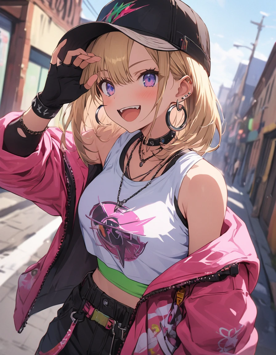 1girl,
BREAK
//Fashions 
Urban B-Girl,
Capture the urban vibe of breakdancing with a cool and edgy ensemble, Start with a cropped tank top or sports bra in a bold color like neon green or electric blue, Pair it with high-waisted baggy cargo pants featuring plenty of pockets and room for movement, 
BREAK
Layer over the top with a loose-fitting graphic tee or hoodie for a relaxed streetwear look, Complete the outfit with high-top sneakers for comfort and support, and accessorize with chunky hoop earrings, a snapback hat, and wristbands or fingerless gloves for added flair,
BREAK,(highest quality、masterpiece、High resolution、detailed)、animeスタイル、Flat Style、(Enjoying skateboarding),  BREAK,extremely detailed、Fun Themes、Dynamic Angle、anime