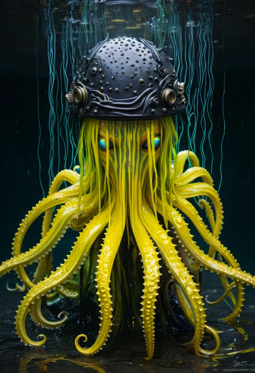 8K, ARTISTIC photogrAphy, best quAlity, mAsterpiece: 1.2), A (potrAit:1.2) Pope Cthulhu SOLDIER, EYES, YELLOW many octopus style tentacles, full body RAW candid cinema, RED hair, 16mm, color graded portra 400 film, remarkable color, ultra realistic, sad admosphere, dark lighting, oppressive atmosphere, depressive colors, kodak portra 400, photograph,r, Natural Light, Pinhead lighgts, blur reflection, Brush Strokes, Smooth, abstract, Splatter, Oil On Canvas, rainbow colors, fractal isometrics details bioluminescens : a stunning realistic photograph of wet bone structure, 3d render, octane render, intricately detailed, titanium decorative headdress, cinematic, trending on artstation | Isometric | Centered