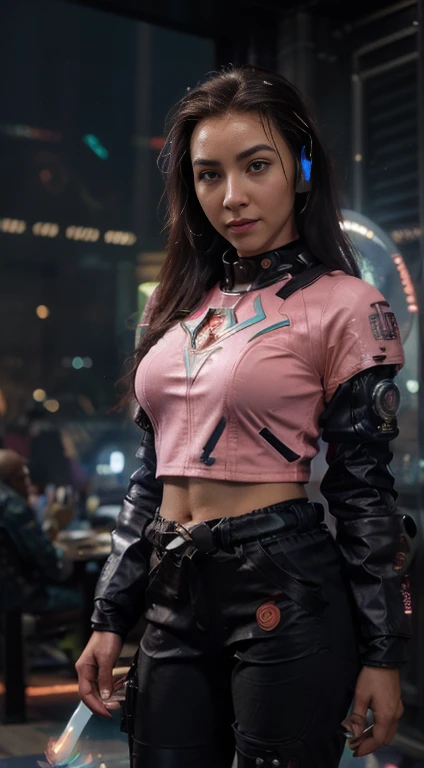 fotografia de uma bonita, 1 garota, roupa astronauta, traje espacial sexy, corpo inteiro,
8k, (ultra alta res), ultra detalhado, physics-based rendering, melhor qualidade, single focus, olhando para o espectador,
(realista, foto-realista:1.2), (pele altamente detalhada:1.6),(Pose:1.4),
((nave espacial cyberpunk neon:1.3)), red rim lighting, luz de chave azul, (luzes de neon),
uma foto de retrato em close,
(fechar-se:1.4)
belos olhos detalhados, cabelo azul, coxas, (capacete de astronauta: 1.2), (conjunto de viseira extraveicular lunar: 1.2), (pants: 1.3), (onda de vapor: 1.2), protetor facial,
(pink space costume: 1.3), (discreet lighting: 1.4), (ambient lighting),