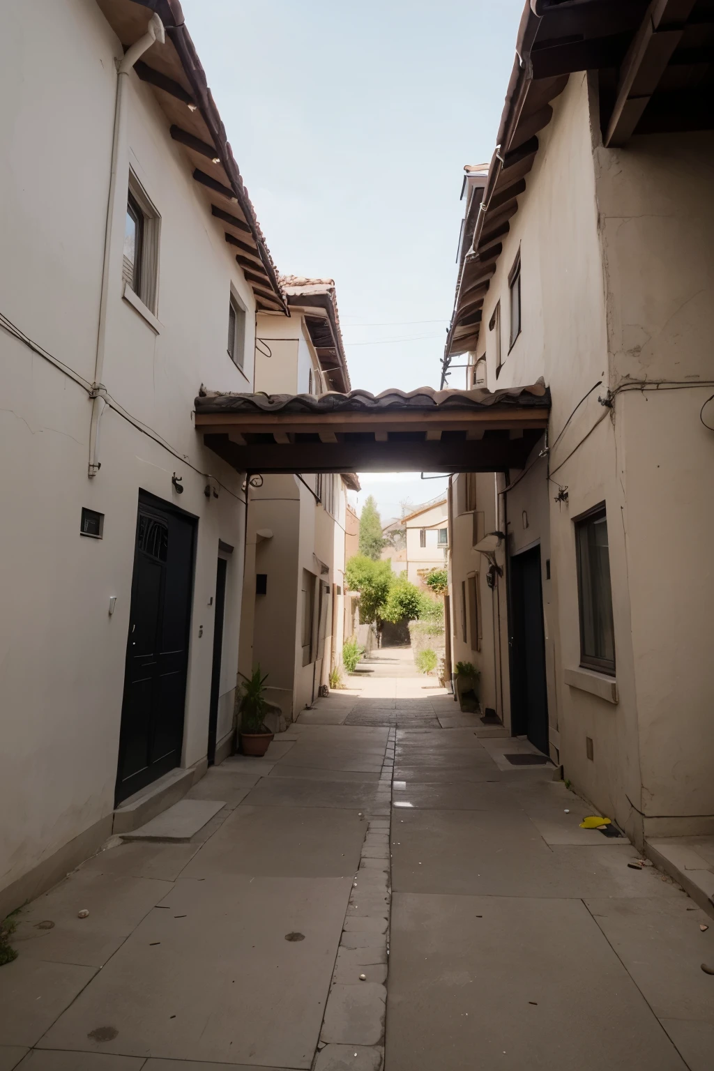 en un callejon hay una casa con tres ventanas con vista al callejon sin salida, en el piso principal; debajo no exixte ninguna;los postigos simepre estan cerrados , ademas tiene una chimenea (tenebroso)(abandonado)(de noche)(boceto)(dibujado)(de noche)(miedo)



