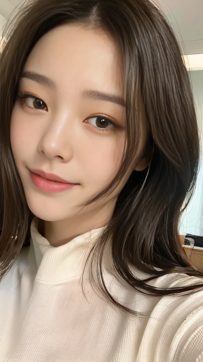 Full body angle、((highest quality, 8K, masterpiece:1.3)), concentrated:1.2, Perfect body beauty:1.4, Hips:1.2, ((Delicate Hair)), (Colorful lettuce cut mock neck see-through top without bra、 :1.1) , ((highest quality、8K、masterpiece:1.3))、1 Girl、A sloppy smile、Esbian all over、Slim face、Big 、Beautiful woman、(Dark Brown Hair)、Long Hair、1.1、Flickering Valley、Detailed eyes、double eyelid、Blurred Background、超Slim face、Looking down、garden、