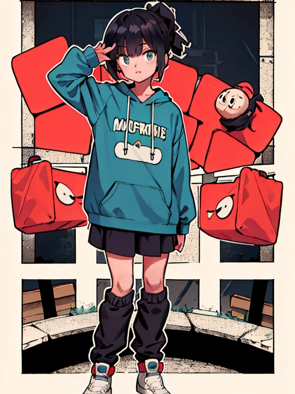 highest quality, Detailed Background, girl,, EUR_street, random_wear,