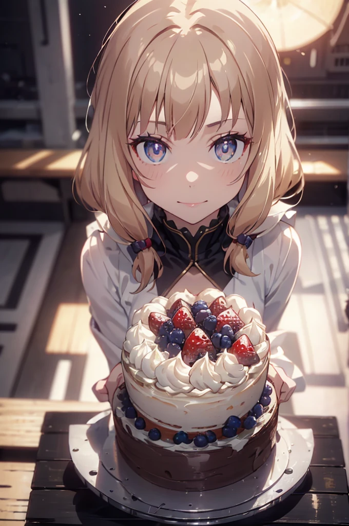 (looking down on the audience:1.3),(from side:0.9), ((Face)), (Close-Up:0.4), ((looking at viewer, holding a cake)),highest quality、(real、photorealistic:1.4),(ultra high resolution, 8K RAW photo, clear focus), best qualtiy, natural lighting, field depth, (Bright pupils, detailed beautiful eyes, high detailed face), Red lip, (tight focus:1.2, from below), sexy posing, seductive weak smiling, Looking at Viewer,
