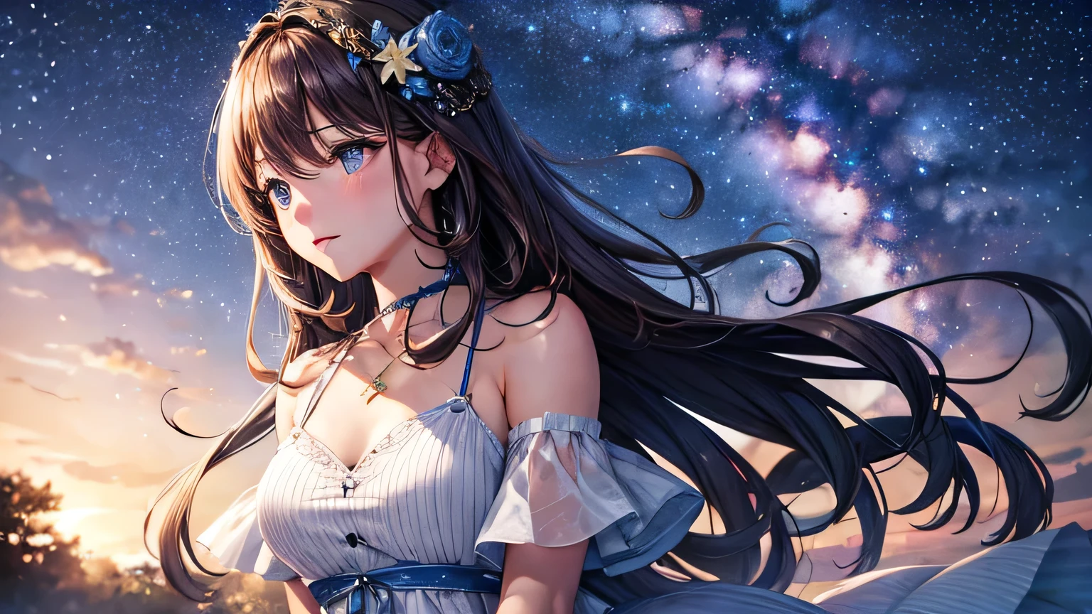 Starry Sky One female Summer clothes Highest 4K high quality high resolution Precision