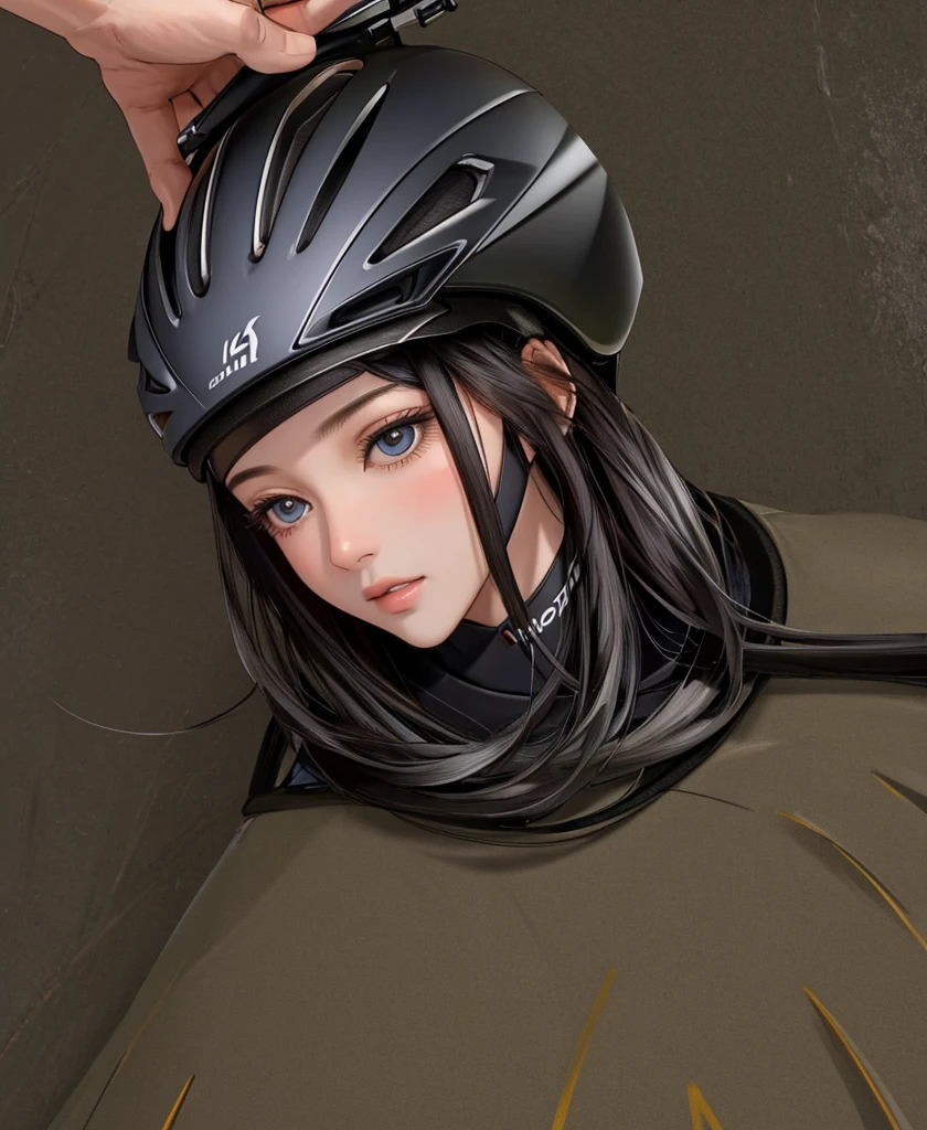 (Masterpiece)), ((Best quality)), (Ultra-detailed), illustration, beautiful art, Artistic, Realistic, 8K, the wallpaper, Beautiful, high resolution, well-composed, good art, scenery, Cinematic, Detailed skin, (Oily skin), Glossy glossy skin, Fine skin, (Beautiful hair), (Beautiful eyes), hand with five delicate fingers, (Perfect ???????), (correct limb), (Realistic), A , Cycling, Tour de France, road bike, Black Road Bike Racing Apparel, Black Bicycle Racing Helmet,bikes,riding bikes