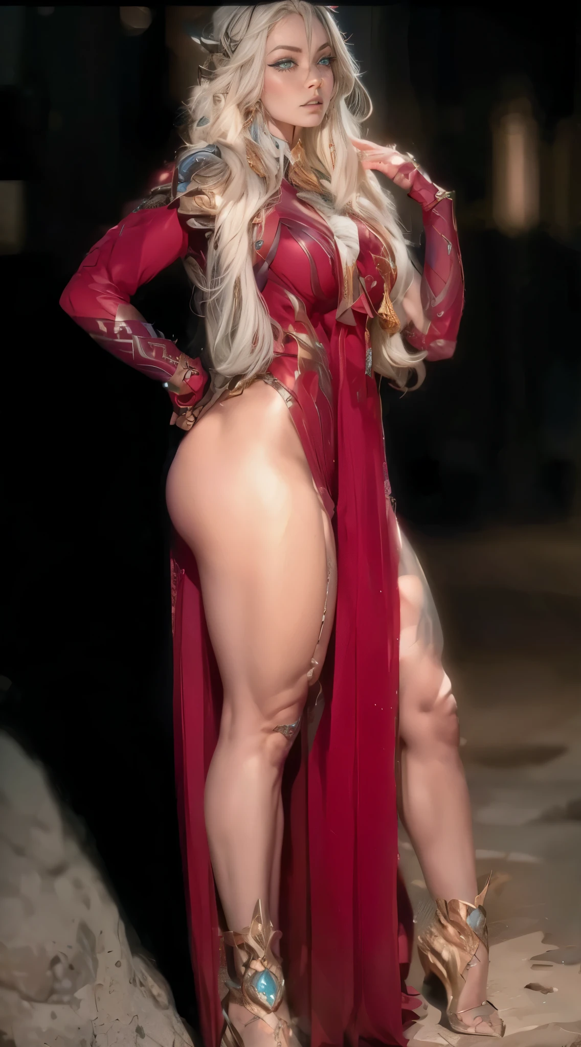garota musculosa, Asgard,Valkyrie,Senhora Cavaleiro,anatomia correta,epic fantasy digital art,obra-prima,8k,high definition resolution,Desenho detalhado,alta qulidade,, Epic composition,