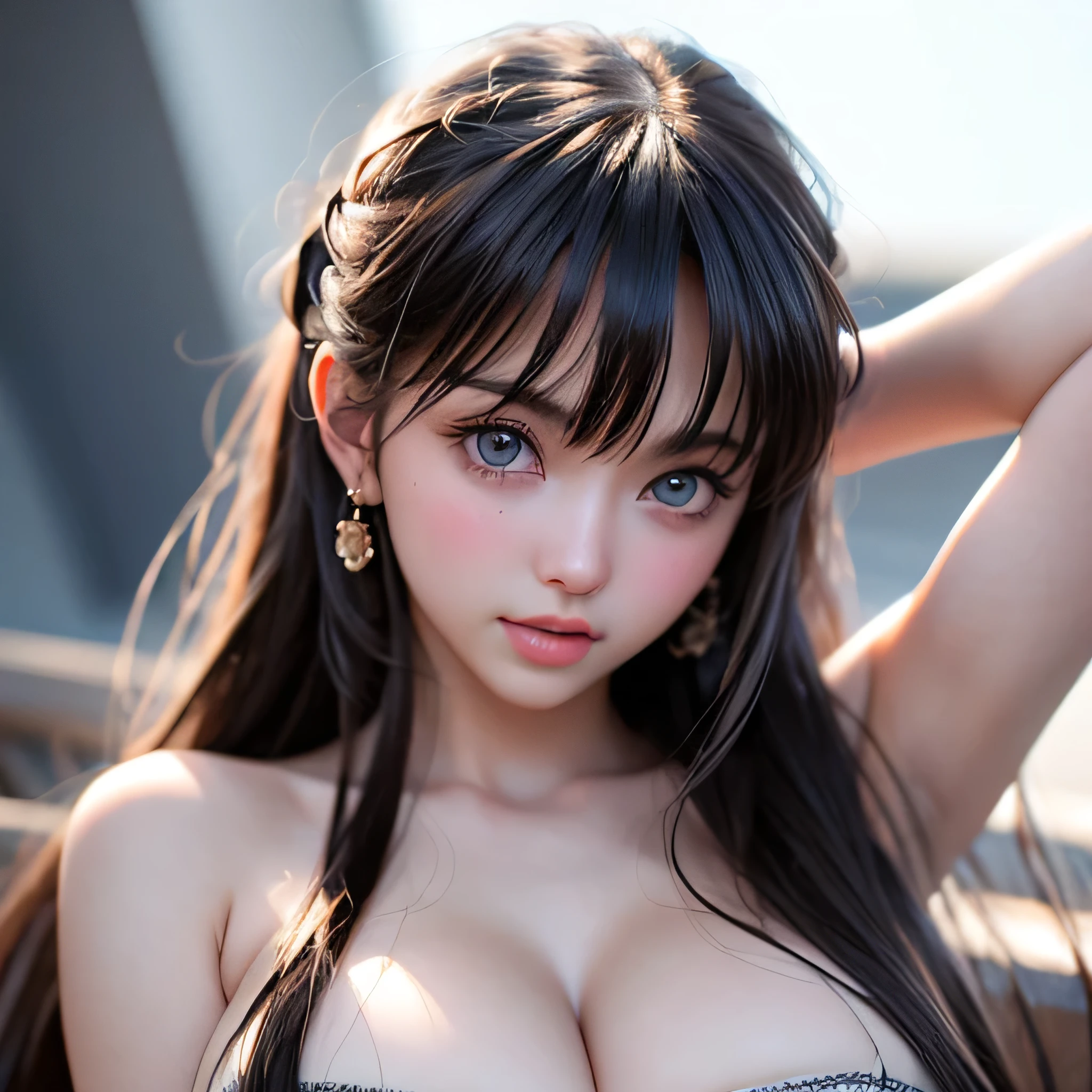 masterpiece, 最high quality, 超High resolution, (Realistic:1.4), Detailed beautiful face, Fine clothes, Amazing European Women,, So cute,, Soft skin and perfect face、Perfect Face, Twin-tailed brown hair, 8k resolution,Ultra-realistic,Super detailed,high quality, (Huge teardrop breasts, Huge cleavage:1.2), A broad perspective、8K,最high quality, Tabletop, Very detailed, 超A high resolution, Realistic, Raw photo, Absurd, Absolute Resolution, 1 girl, alone,Young beautiful Japanese woman, Super cute face, Luxurious appearance, Large Breasts , smile、 Double eyelids on both eyes, Natural Makeup, Long eyelashes, Asymmetrical bangs, Glowing Skin, Center image, High resolution, High Detail, Detailed hairstyle, Detailed face, Great cinema lighting, Ultra-realistic, Perfect limbs, Perfect Anatomy、Very large O cup breasts、Shapely breasts 、silky Glowing Skin、sexy,Very beautiful lovely face、Cute gorgeous face、pale blue eyes、Bangs swaying in front of the face、A beautiful and cute 18 year old girl、Big and ample breasts、she spreads her legs wide and flaunts、Very Large Breasts、Plump、Super glamorous、Are fat、Big ass、Summer Mountains、plateau、