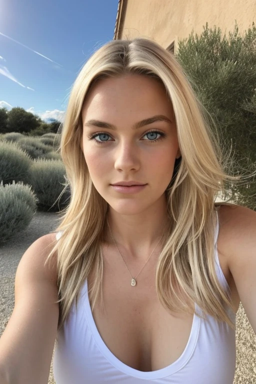 1 fille dans, 19 ans, Seulement, De longs cheveux  blond, Colossal , longs cheveux blonds , camera facing down, à genoux sur le sol, regardant la caméra, cheveux blond, tout le corps, (fond d&#39;extremely detailed 8K display), Soft lighting, high quality, Grain du film, Mise au point nette du Fujifilm XT3, f5.6, 50mm, high detail, sharpness,(natural light), (attractive), haut de sport en tricot, Thick stripes, jupe noire pure, developer, Realistic, Un sexy