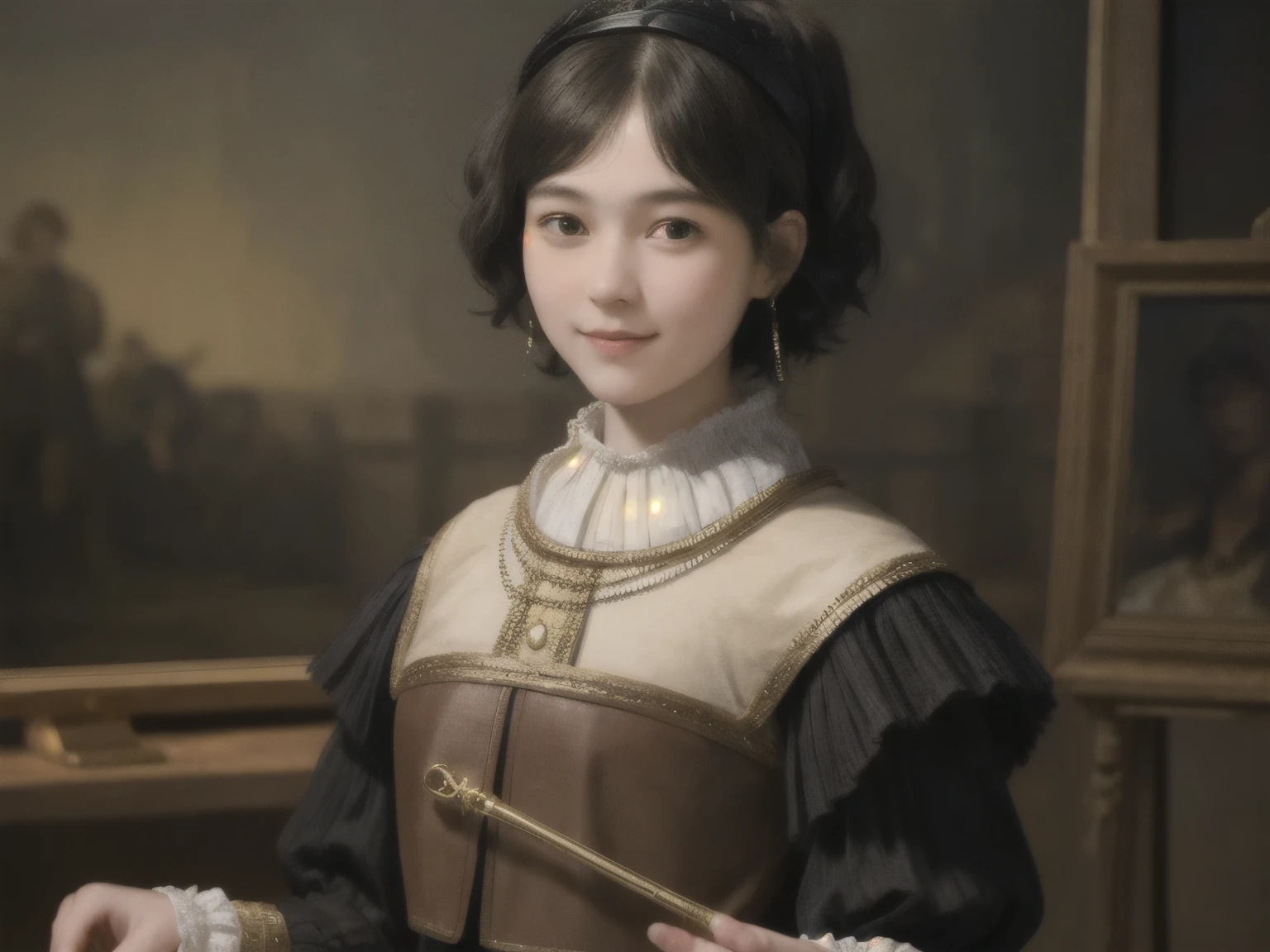 Long-haired little young master