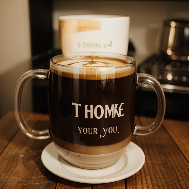 Coffee mug that says thank you God
