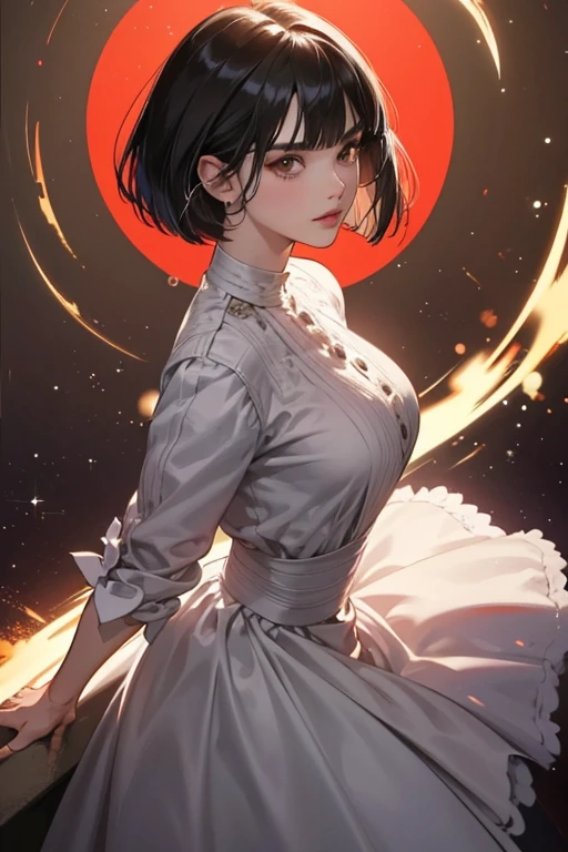 nna wears her hair in a neck length short bob hairstyle in earlier games, however it becomes somewhat shorter in later games and Tekken 5 gives her short eye-length side locks that frame her face. From Tekken 6 onward her hair is cut into a proper well-coiffed bob haircut and her eye-length side locks are omitted, although her Tekken 6 CG artwork still keeps the original Tekken 5 look. In Tekken Tag Tournament 2 her bob-cut is further detailed, appearing much thicker. In Tekken 7 her bob cut is now slightly shorter and more straight cut, with her fringe being shorter as well. She tucks the left section of her hair behind her left ear this time around, giving her a more casual look. SPARKLE; GLITTER