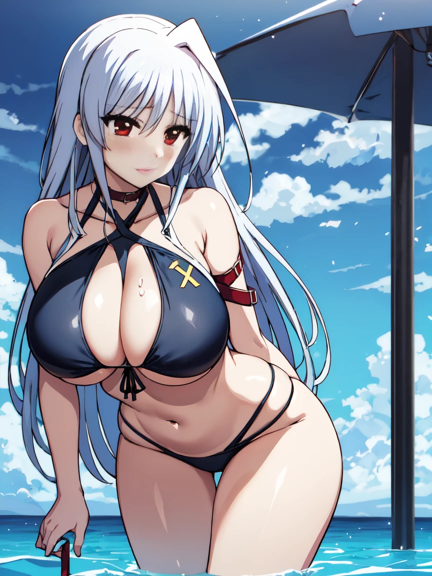 masterpiece,top-quality,reinforce eins,heroine of magical girl lyrical nanoha,1girl,solo,silver hair,long hair, outside splash hair,red eyes,beauty, very huge breasts,narrow waist,bust size is 120cm over,crying,sexy,soaked,seductive anime girl, oppai, biomechanical oppai,oppai proportions,Both hands are tied behind their backs and restrained,show oppai,put both hands behind her back,too much exposure swimsuit,micro bikini,swimsuit only,too much exposure swimsuit,micro bikini,swimsuit only,bust size is 120cm over,bust size is 120cm over,too much exposure swimsuit,micro bikini,swimsuit only,Both hands are tied behind their backs and restrained,show oppai,put both hands behind her back,show oppai,put both hands behind her backvery huge breasts,very huge breasts,bust size is 120cm over,too much exposure swimsuit,micro bikini,swimsuit only,Both hands are tied behind their backs and restrained,show oppai,very huge breasts,bust size is 120cm over,too much exposure swimsuit,micro bikini,swimsuit only,Both hands are tied behind their backs and restrained,show oppai,very huge breasts,where water collects,let your hair down,let your hair down, she wears nothing but a swimsuit, she wears nothing but a swimsuit, she wears nothing but a swimsuit