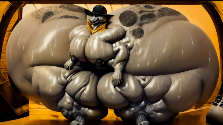 4k, high resolution, best quality, perfect lightning, perfect, solo, anthro, young, boy,golden yellow wolf:2.0, furry body, (fluffy mane:1.2), fluffy tail, male, adult, (bulky2:0, thick muscles2:0, huge muscles:2.0, hyper muscles:2.0), (thick biceps, veiny biceps, broad shoulders:2.0), (thick legs, thick calves:1.1), (digitigrade legs, 4 toes:1.2), perfect colors, (photorealistic fur, detailed fur, epic, masterpiece), (suggestive posing:1.2), (seductive smile, lustful grin 1.3), detailed beach,detailed wolf eyes:2.0, by k0suna, by darkgem,nipple ring,hyper arms:2.0,veins,white body,golden yellow fur,hyper butt:2.0,hyper paws:2.0,standing,thick legs,thick butts:2.0,sweat body:2.0,massive butt:2.0,black hat,hyper ass:2.0,huge ass,long legs,juicy butt:2.0,butt like a wall:2.0,fat butt,butt fill most of picture:2.0,fat legs
