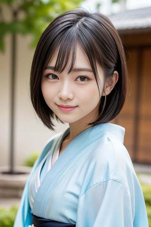 (highest quality:1.5)、(Real:1.5)、(1 person:1.5)、Medium Shot、(Very detailed)、(High resolution)、8k、美しい和柄のkimono、cute和柄の帯、kimono、Small breasts、Natural color lip、Cute smile、Japanese women、20 year old girl、Thin eyebrows、Beautiful and elegant face、Cute face、Cute eyes、Big eyes、Big Eyes、Fair skin、Beautiful and elegant face、Natural Bangs、Beautiful and thin nose、 Beautiful Skin、Medium Bob Hair、Natural Bangs、Perfect and beautiful facial features、Slim face and figure、(Looking at the camera with a cute expression)、(Bright lighting)、Professional Lighting、(Lighting from the front)、Adorable smile、cute、Simple Background、Outdoor、Graceful pose、振袖付きkimono、振袖付きcutekimono、(cutekimono)、(cutekimono)、Upper Body、
