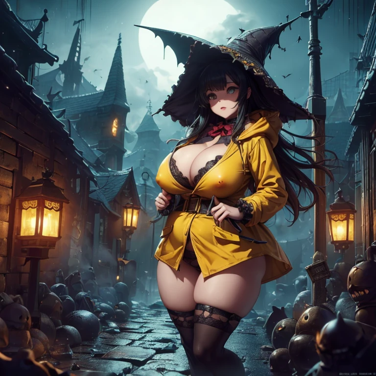 Little Nightmare、Fantasy Horror、Action games、Overseas Games、Her name is Six、Yellow Raincoat、Put on the hood、heroine、Camel Toe、Giant tit、Nipple Puffs、Cleavage、Plump、Super big breasts、Super big butt、adventure、Hunger、monster、Dungeons、Device、巨人族のmonster、Run、Quick Run