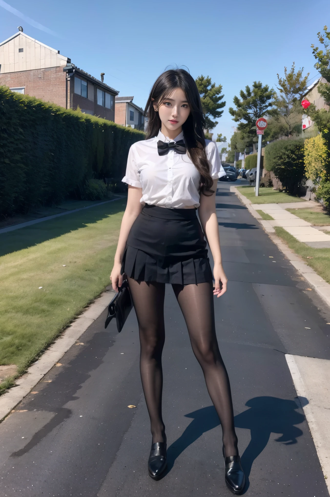 ((((There are four people:1.8))))、((4 Sisters))、Gal、(Neon Street)、(((Four tall people、High school girl with model figure:1.8)))、(Facing all this), Full body shot、(((Gal達の修学旅行の集合写真:1.7)))、(Thigh wide, とてもLong legs), High heels on the ground, classroom, (masterpiece:1.3), (8k, Practical, original photo, best quality: 1.4), Pretty Face, (Practical face), (Brunette,Long hair:1.3), Practical目, Very beautiful eyes, Practical skin, beautiful skin, Ultra-high resolution, Super Practical, Very detailed, Golden Ratio, Lovely, Lovely female teacher, High school girl wearing summer clothes, Surrealist high school girl, Pleated mini skirt, Milk splashed on、濡れたPantyhose、Pantyhose, (black)、High heel loafers, Full body picture, Thin arms, (Large Breasts)、black皮革设计师包、 JK female high school student, Surrealist high school girl, Pleated mini skirt, Milk splashed on、ミルクがぶっかかったPantyhose、Pantyhose, black、High heel loafers, Full body picture, Thin arms, Large Breasts、 pantyhose Thigh wide、Long legs, huge breasts,