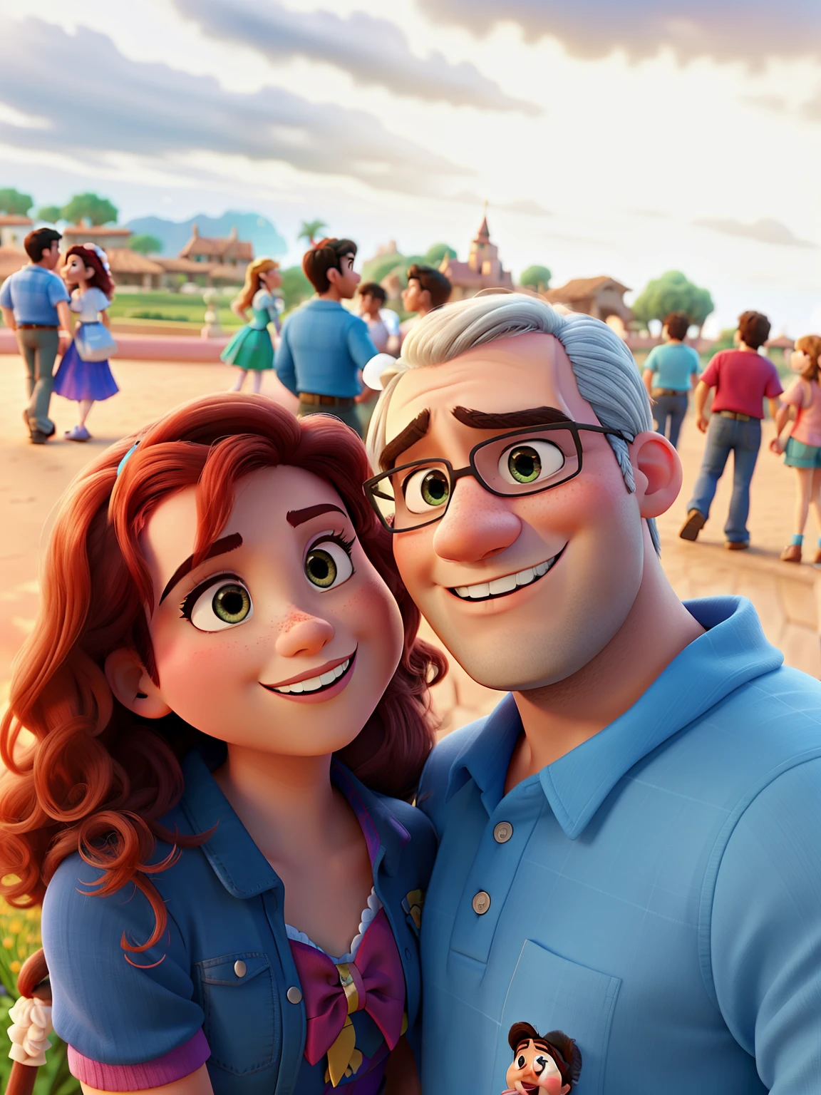 pareja romantica, Like Disney Pixar movies.