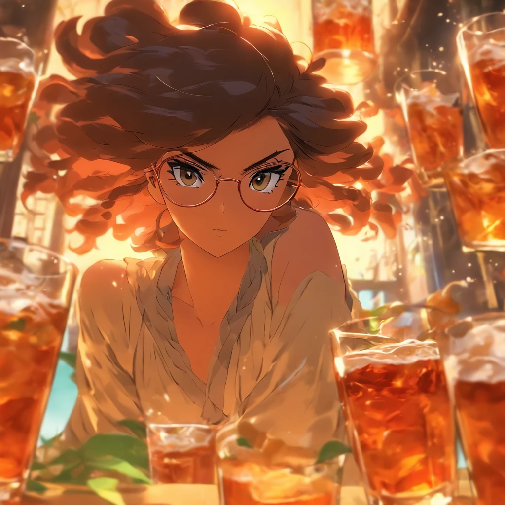 Land of the Wind　Glasses　woman　liquor