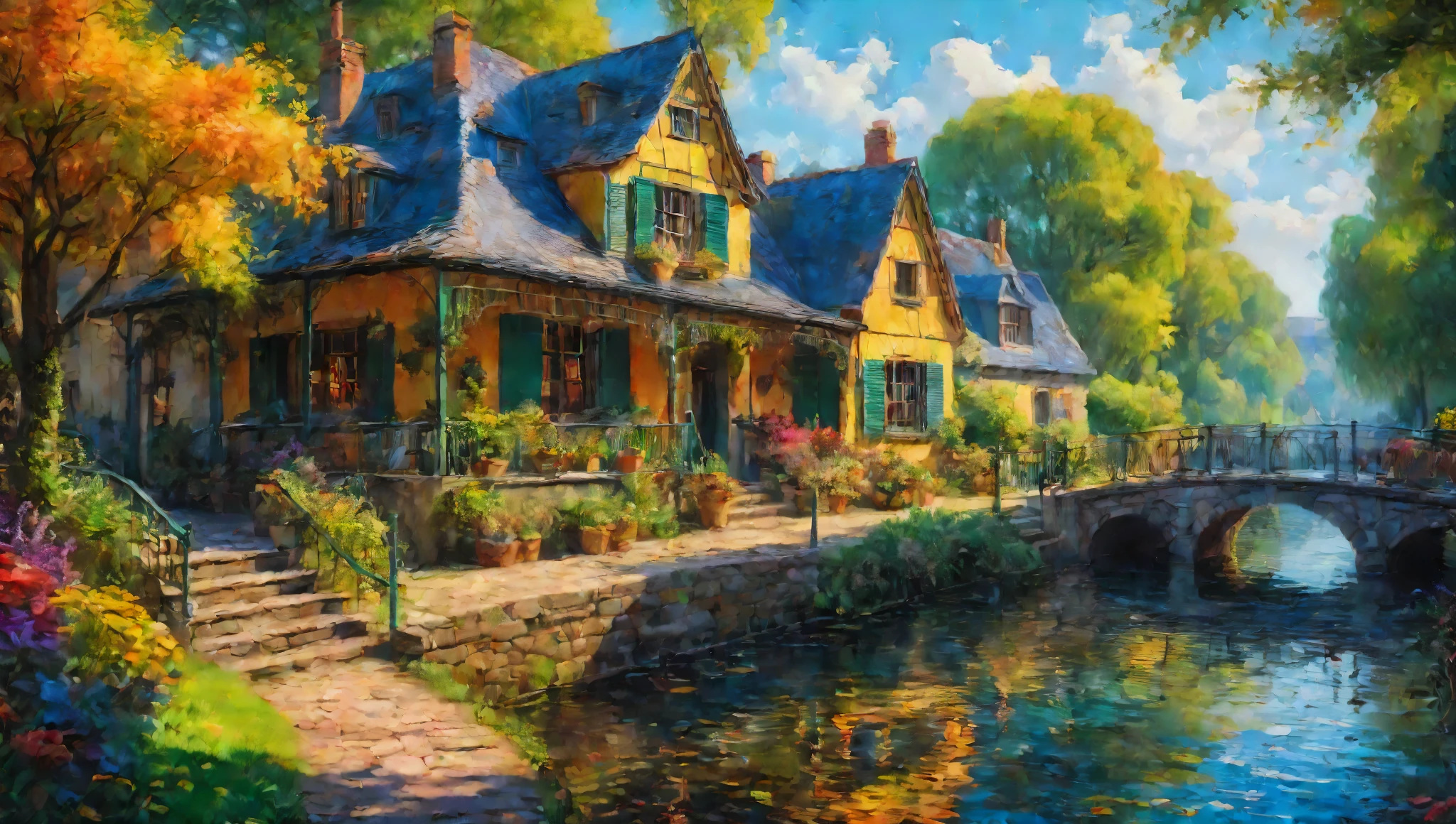 create an image demonstrating the style of ((Impressionism)) style, hyper realism, 8k high definition, vibrant colors, sharp focus, insanely detailed