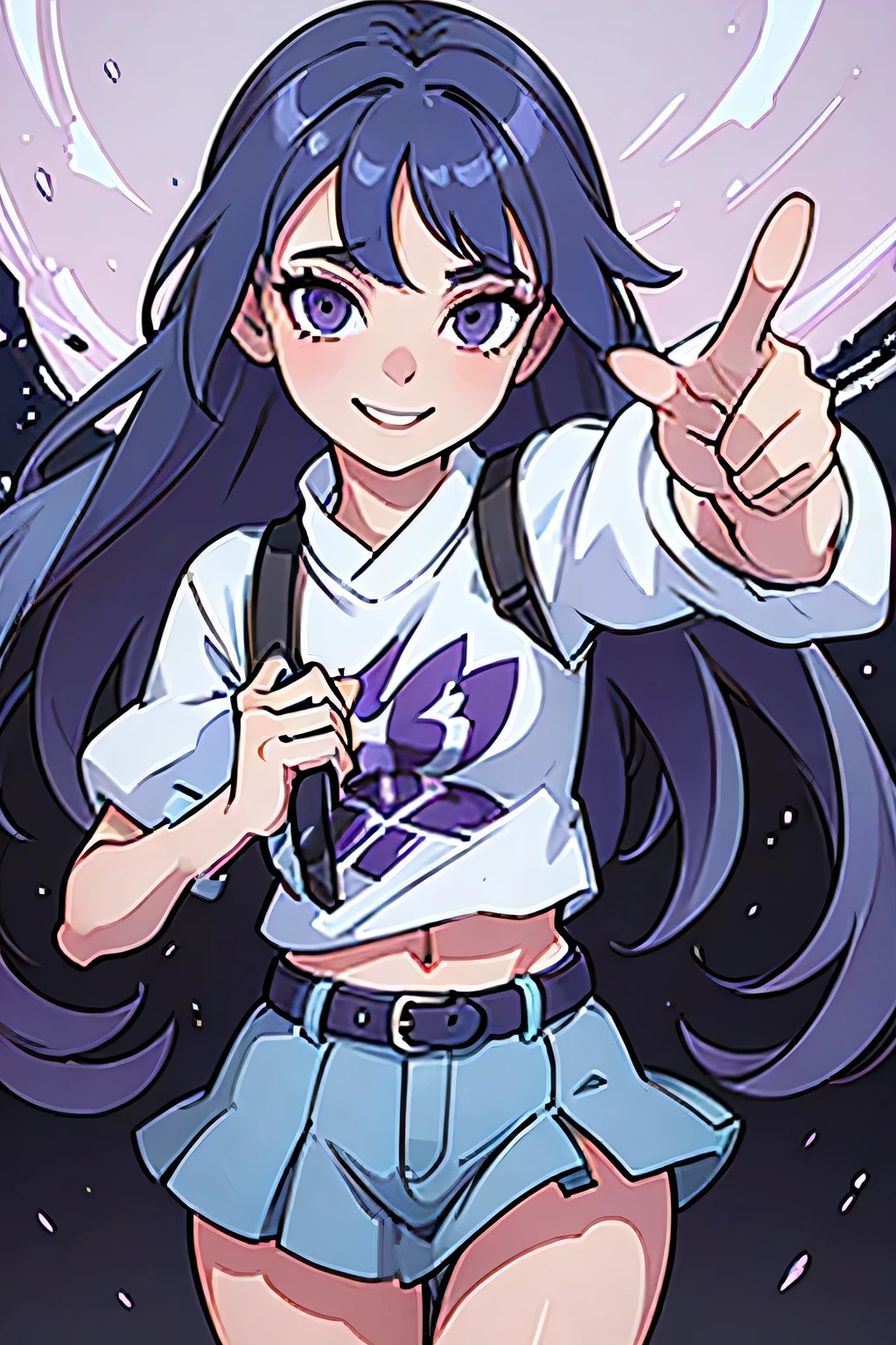 holding mic