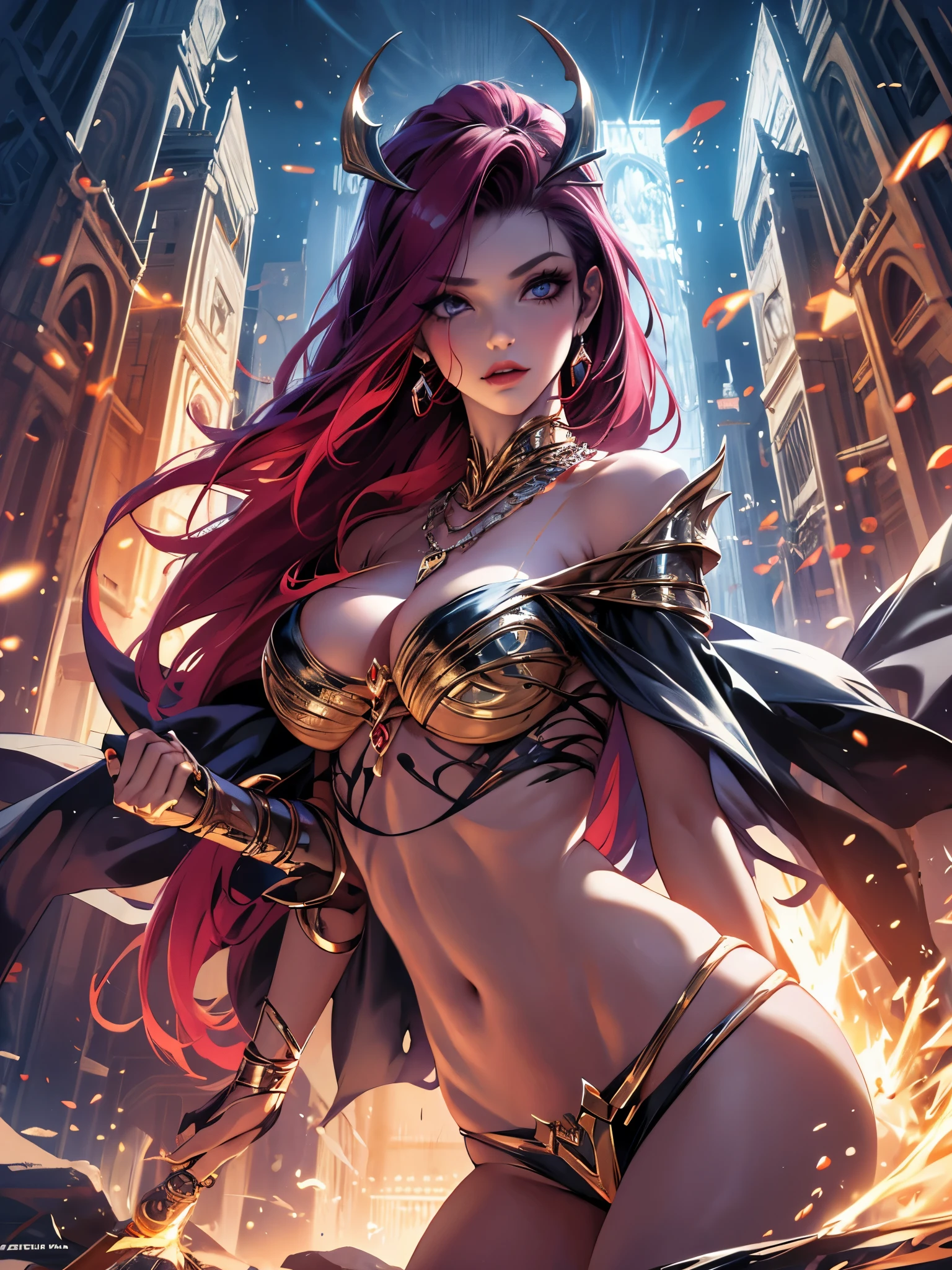 bruxa, RPG, Sorceress, Magia, Mulher ruiva
