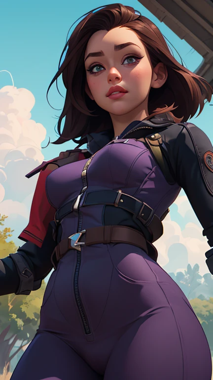 Personagem mulher estilo atompunk Fallout 4 cabelos pretos atriz Ella Purnell com marcas de guerras Imagem de desenho animado de uma mulher .Ilustracaoo estilo desenho animado, estilo de arte dos desenhos animados, estilo de arte dos desenhos animados, digital illustration style, estilo atompunk design de personagens altamente detalhado, arte digital detalhada coragem,actress Ella Purnell with black hair slim body Forest fan art, Design de cabelos pretos personagens de retrato, beautiful digital illustration, retrato de alta qualidade, Arte em quadrinhos, s . Eyelined eyes, medium bust and wonderful sexy clothes. image expression of sexual desire from waist to head illustration atompunk style Fallout 4 The perspective is from below, enfatizando a majestade e o poder da Gigante."atriz Ella Purnell cabelos pretos um close up de uma mulher com um vestido vermelho segurando uma arma, artgerm julie bell beeple, glamorosa Jill Valentine, inspirado em Raymond Swanland, Resident Evil, Artgerm Craig Mullins, Cutesexyrobutts, inspirado em Marek Okon, estilo de Raymond Swanland, Resident Evil inspired, Detailed artgerm style Cartoon style digital illustration GTA style Anime girl in purple outfit posing in front of waterfall, estilo de arte de fantasia, advanced anime digital art, Roupa de Fantasia, 2. arte de fantasia de anime 5 d cgi, estilo anime 3 d realista, digital anime art, arte digital de fantasia 2d, trends on cgstation, advanced anime digital art, character is in his natural pose, linda mulher de anime sedutora, beautiful digital artstyle Cartoon style digital illustration GTA style