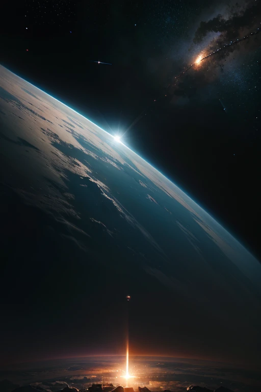 create a cover for a game you developed, set in outer space.