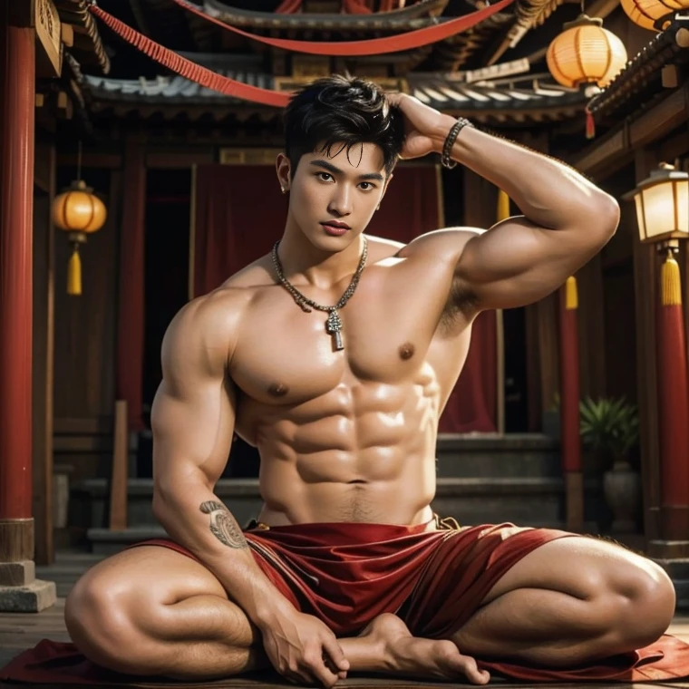 1 handsome Chinese guy，wet body, wet hair, 18-year-old male high school student，majestic，Who is Shi Yu?, Li Yuanbin, Kim Hyung Tae, Kim Hyung Tae, Yin Shishan, Wang Yi Bao, Li Xian , Leo Wu, Handsome Chinese muscular guy，Broad shoulders and narrow waist，A handsome guy wearing white brief, wet skinny brief, transparent brief underwear ( see through)，Form-fitting fabric contours the bust, bare chest，in a buddism pagoda，buddism statues background, detailed background, 4 hands tied over the head，Hands tied behind the head，hands tied top the head，Masculine and sexy，High，Muscles look good，manly, hairy body，Wheat complexion，black eyes（thin eyes 1：3），whole body image, bare butts, nice butts, big bulge , long big dick masturbate, perfect dick, erection dick in good shape, open legs, , Chinese Men God, Mythology, realistic, Chinese odyssy, super Handsome,manly, kpop idol, handsome korean actor, 20 years old,, detailed face, manly jawline, detailed mess curly styling hair, Topless, Muscles, big breast Athlete body, Full Frame,full body shoots, Sexy, realistic, human skin, tattoo breast, Professional studio Lighting, long red tibet wedding Outfit, jade and golden pendent all over , detailed jewery in dress, earings,Chinese ancient wedding Background,out door, super detailed background,look at camera , open mouth, sexy Underneathe Underwear, tibet Warrior, Hanfu red wedding dress, tibet Male, tibet Nobel, Seduce , bare chest , tattoo chest, tattoo arms, tattoo hands, tattoo back, tattoo legs , big juicy butts
