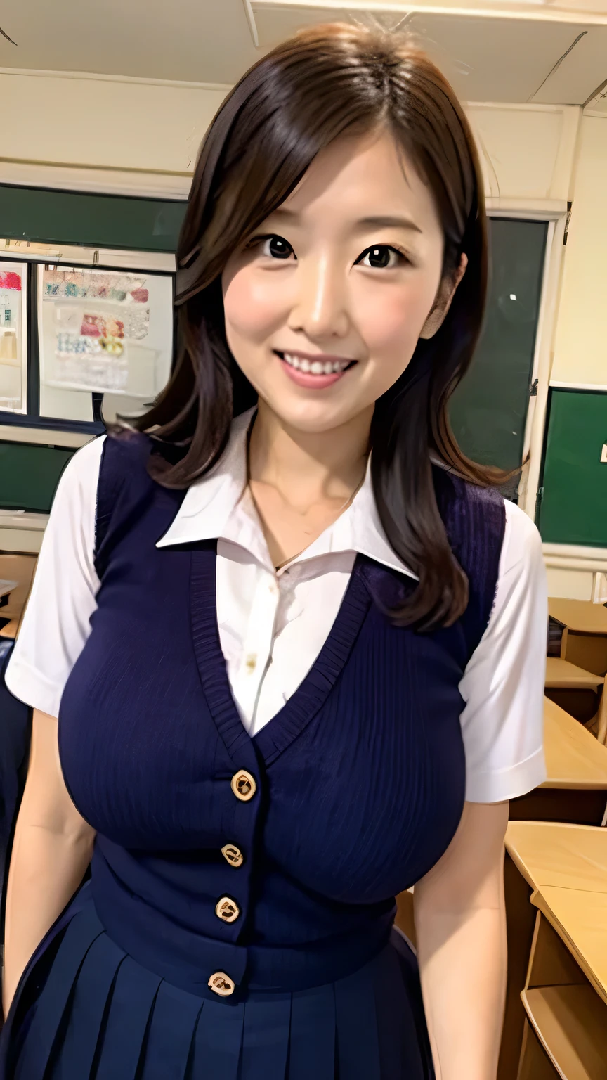 asian beauty japanese korean　school uniform, big breasts, 　 tits！