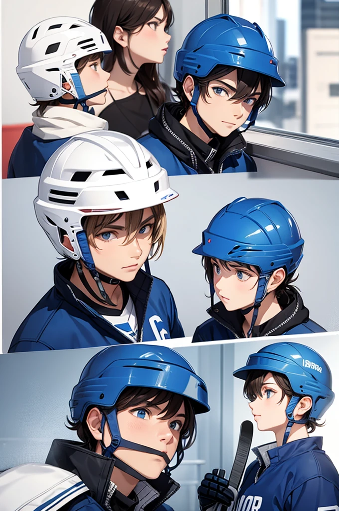 ice hockey helmet