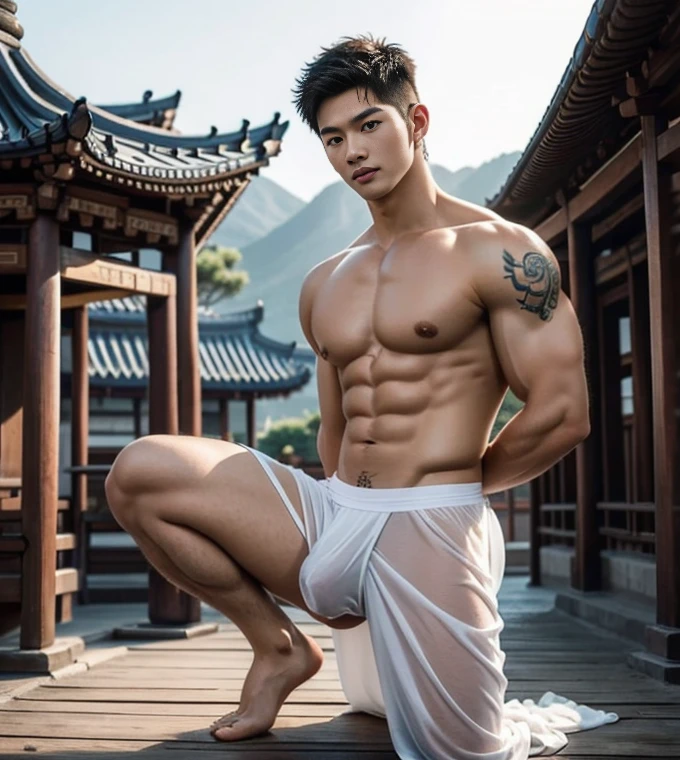 Two handsome boys fucking,have sex, smiling at each other,hugging, kissing, touching lips, cuddle, romantic,skin ship, handsome Chinese guy,wet body, wet hair, 18-year-old male high school student,majestic,Who is Shi Yu?, Li Yuanbin, Kim Hyung Tae, Kim Hyung Tae, Yin Shishan, Wang Yi Bao, Li xian, Leo Wu, Handsome Chinese muscular guy,Broad shoulders and narrow waist,A handsome guy wearing white brief, wet skinny brief, transperent underwear ( see through),Form-fitting fabric contours the bust, bare chest,in a buddism pagoda,buddism statues background, detailed background, hands tied behind back,Hands tied behind the back,hands tied top the head,Masculine and sexy,High,Muscles look good,manly, hairy body,Wheat complexion,black eyes(thin eyes 1:3),whole body image, bare butts, nice butts, big bulge , long big dick, perfect dick, open legs, , Chinese Men God, Mythology, realistic, Chinese odyssy, super Handsome,manly, kpop idol, handsome korean actor, 20 years old,, detailed face, manly jawline, detailed mess curly styling hair, Topless, Muscles, big breast Athlete body, Full Frame,full body shoots, Sexy, realistic, human skin, tattoo breast, Professional studio Lighting, long red tibet wedding Outfit, jade and golden pendent all over , detailed jewery in dress, earings,,look at camera , open mouth, sexy Underneathe Underwear, tibet Warrior, Hanfu red wedding dress, tibet Male, tibet Nobel, Seduce, Sex Appeals , naked body, tattoo chest, tattoo arms, tattoo hands, tattoo back, tattoo legs ,super big cock, long big dick masturbate,detailed dick and ball, dick in correct shape, big juicy butts, Chinese ancient buddism temple Background,out door background, super detailed background,