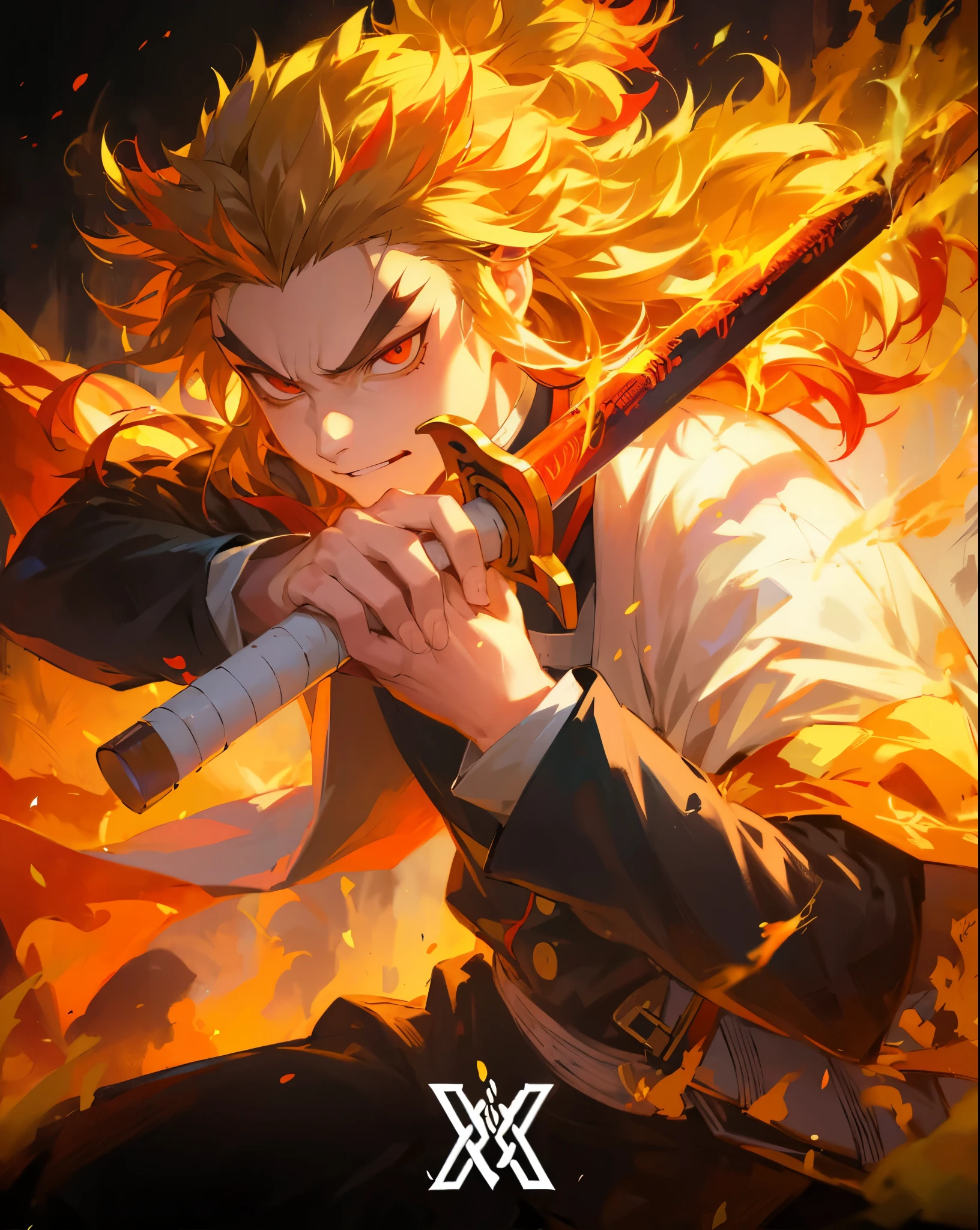 Write a reflective piece exploring Rengoku's internal struggles and doubts, particularly regarding his role as a Demon Slayer and the sacrifices it entails. Delve into his fears, insecurities, and the burden of carrying the responsibility of protecting humanity from demons