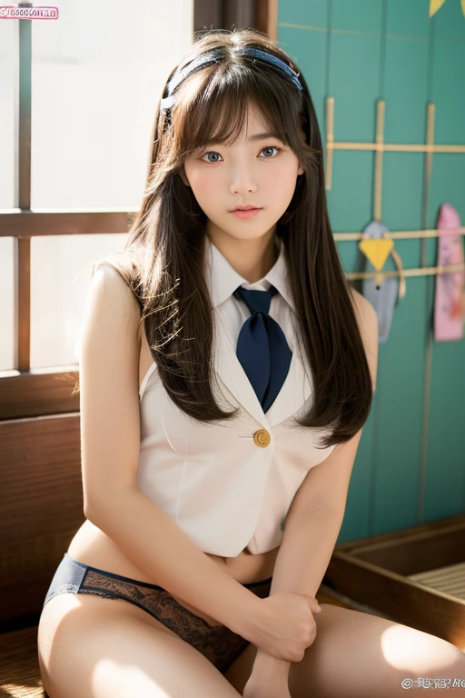 wlzzang-6500-v1.1、(Raw photo:1.2)、(photoRealstic:1.4)、Very short height、Very slender、cute little、a beautiful detailed girl、extremely detailed eye and face、beatiful detailed eyes、Ridiculous、Incredibly ridiculous、huge filesize、ultra-detailliert、hight resolution、hight resolution、((Hairstyle is semi-long))、(Japan ' Juniostration、Igley Details、nffsw、unification、8k wallpaper、grand、finely detail、finely detail、 masterpiece、top-quality、High resolution ticker uniform 8K wallpaper、Light on the Face、Movie Lighting、20 years girl、((The uniform is boldly exposed.))、((Go Topless))、(((dynamicposes)))、(camel's toe)、((Sitting in a triangle with a miniskirt showing panties))、((Forcibly open your legs and show off))