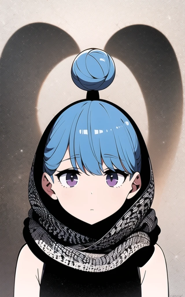 figure:1.0), masterpiece, highest quality, 非常にdetailedな, figure, Blue Hair, bangs, Top Knot Hairpan, detailedな紫色の目,Emphasizing the dark and crazy elements. Skillfully expressing the effects of light and shadow, detailed, The face and expression are carefully drawn..., Artistic elements add depth to the work, With a unique artistic touch. This film is visually stimulating、Aesthetically pleasing, sketch (Character design sheet, same characters, whole body, Three-View, front, ~ ~ ~ side, return),whole body絵