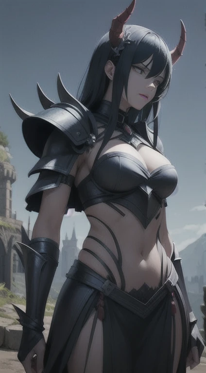 Destroyed Fortress, mutated, elder devil, queen, female creature, armor, bandages,