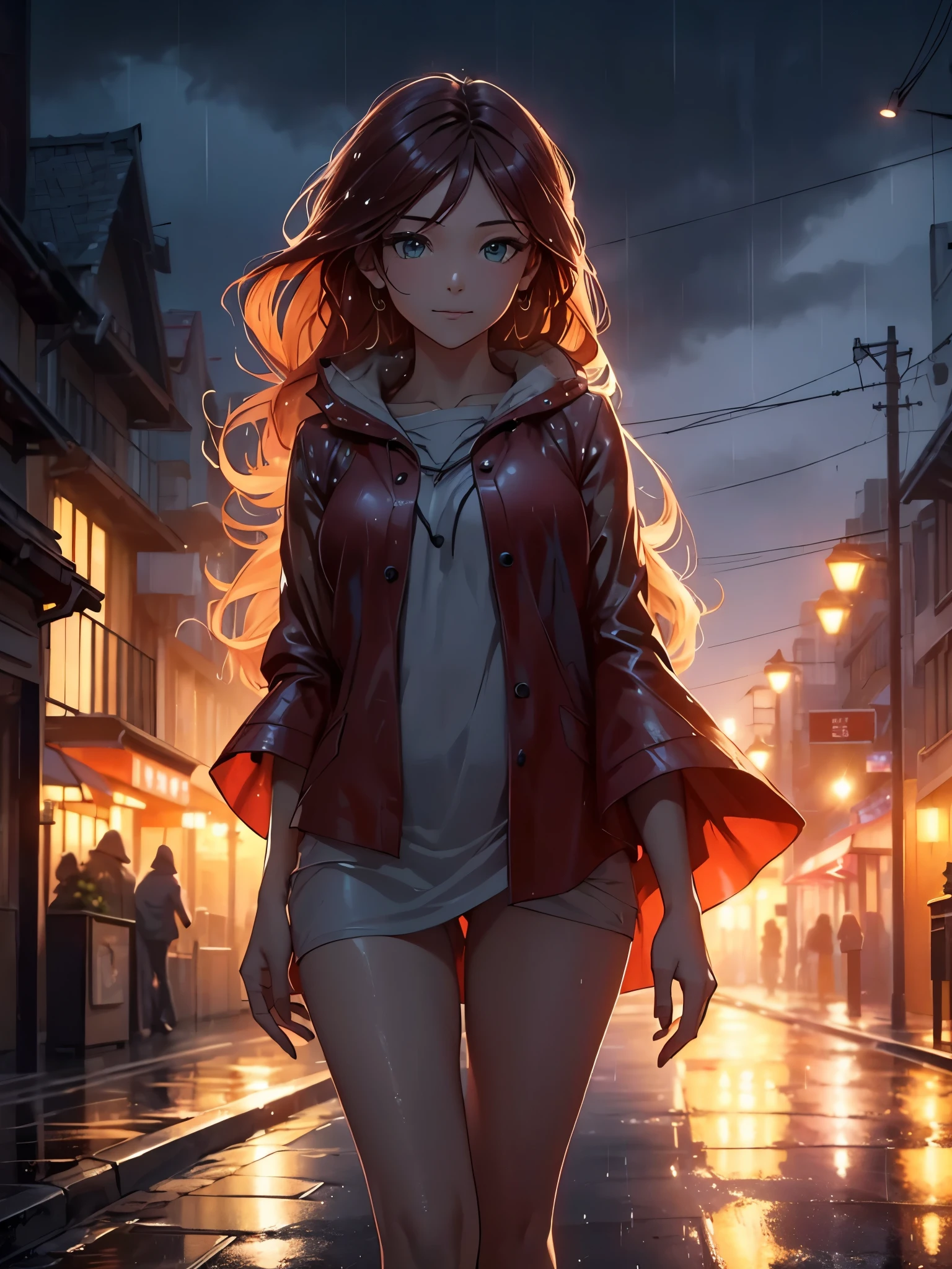 (best quality,4k,highres,masterpiece:1.2),ultra-detailed,(realistic:1.37)
sunset shimmer walking in the rain,naked,only wearing a poncho,wet,reflecting puddles,dripping raindrops,shimmering water droplets on skin,melancholic atmosphere,gleaming streetlights,drenched surroundings,dark and stormy night,glimmering sunset in the distance,rippling rain-soaked hair,Walking along a deserted street,dark clouds looming overhead,soft glowing rain,city lights reflected on wet pavement,peaceful solitude in the rain,misty fog enveloping the scene,water streaming off the poncho,gentle splashes of rainwater,subtle color palette,soft pastel hues,romantic ambiance,illuminated windows in buildings,shimmering street lamps,city skyline fading into the twilight,tranquil rainy night,softly falling raindrops,refreshing smell of petrichor.