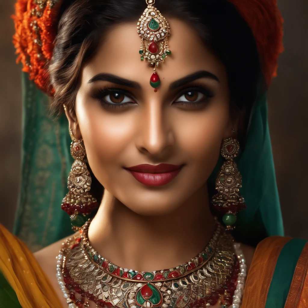  Very beautiful and hyper  realistic photography   female Indian characters
