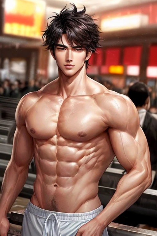 A handsome and masculine man who is popular and liked by many women because of his good looks and athletic body